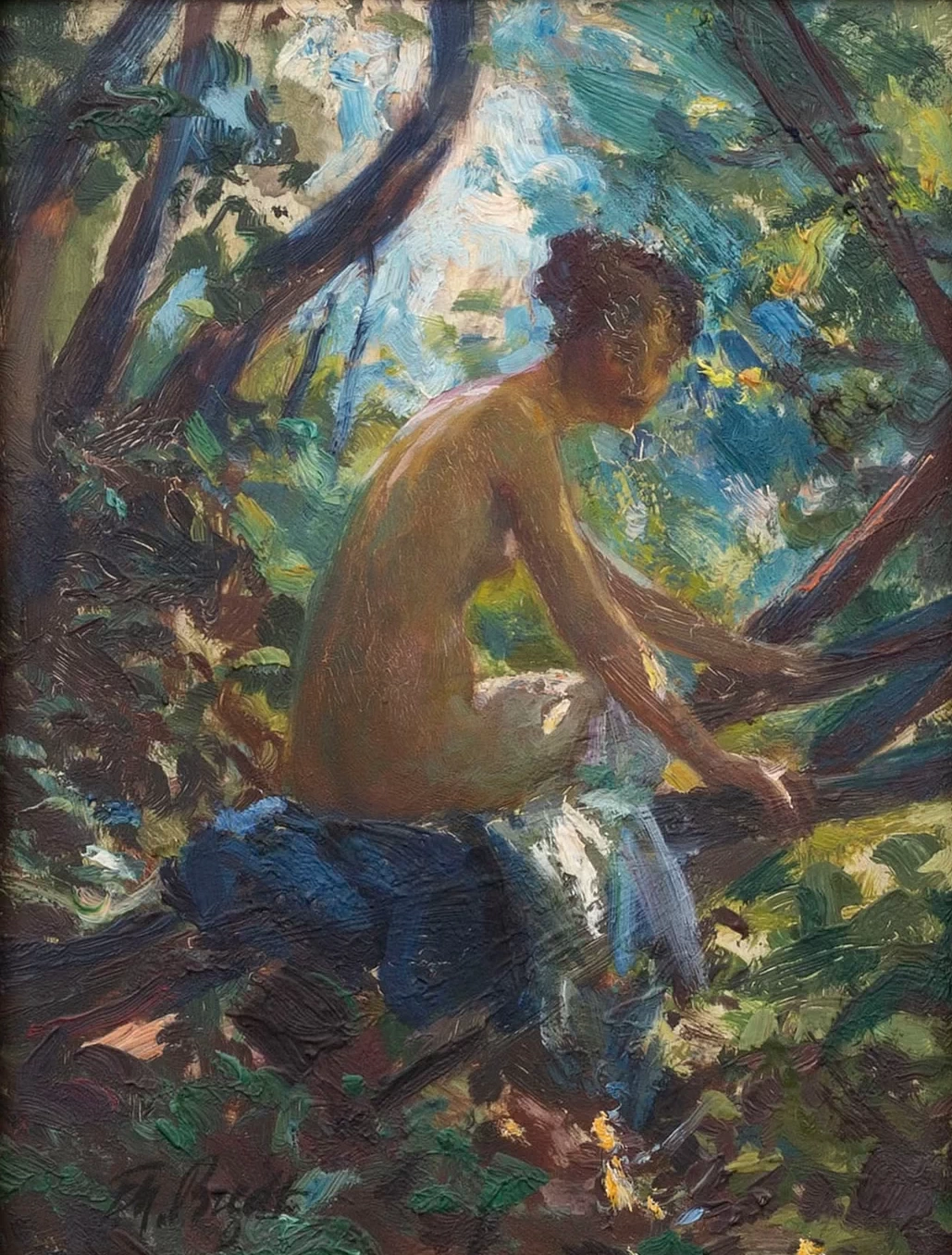 Bagno nella foresta